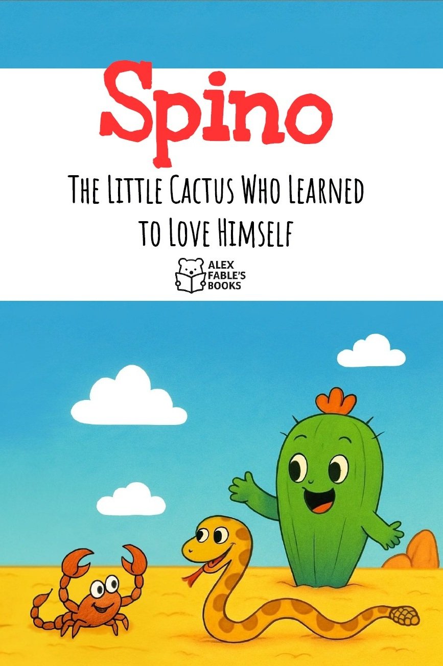 Cover of Spino, the little cactus who learned to love himself